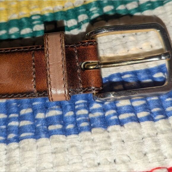 Leegin‎ women\'s vintage brown leather belt size 36 main image 5